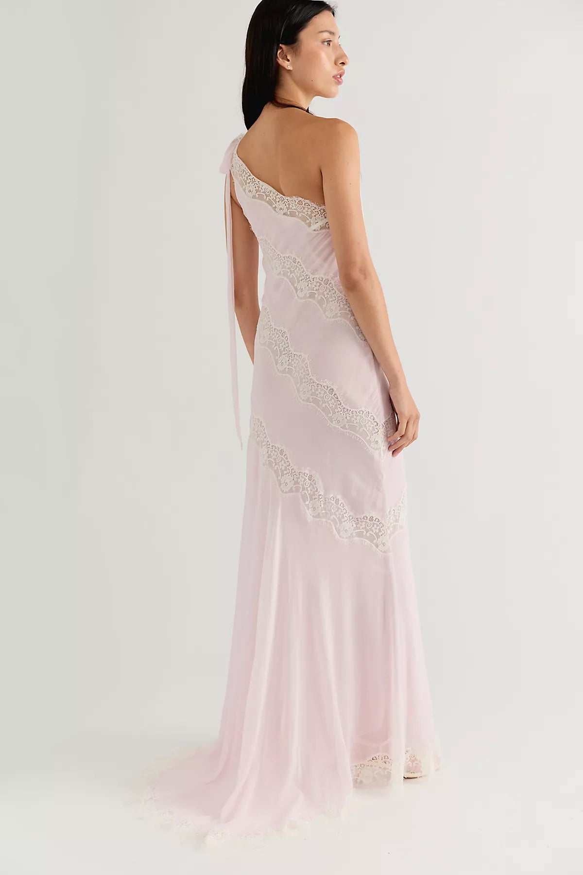 For Love & Lemons Marcella One-Shoulder Maxi Dress