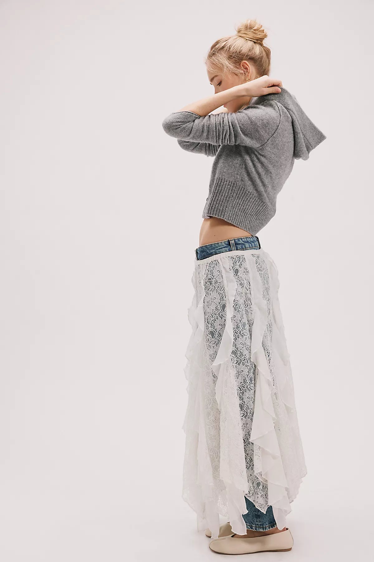 Candy Calling Maxi Slip Skirt