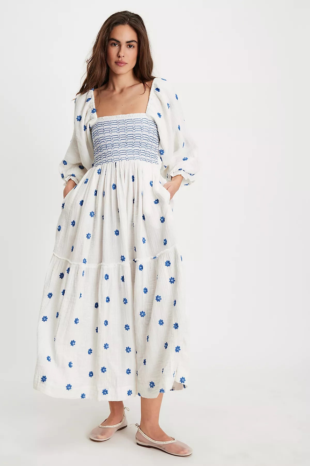 Dahlia Embroidered Maxi Dress