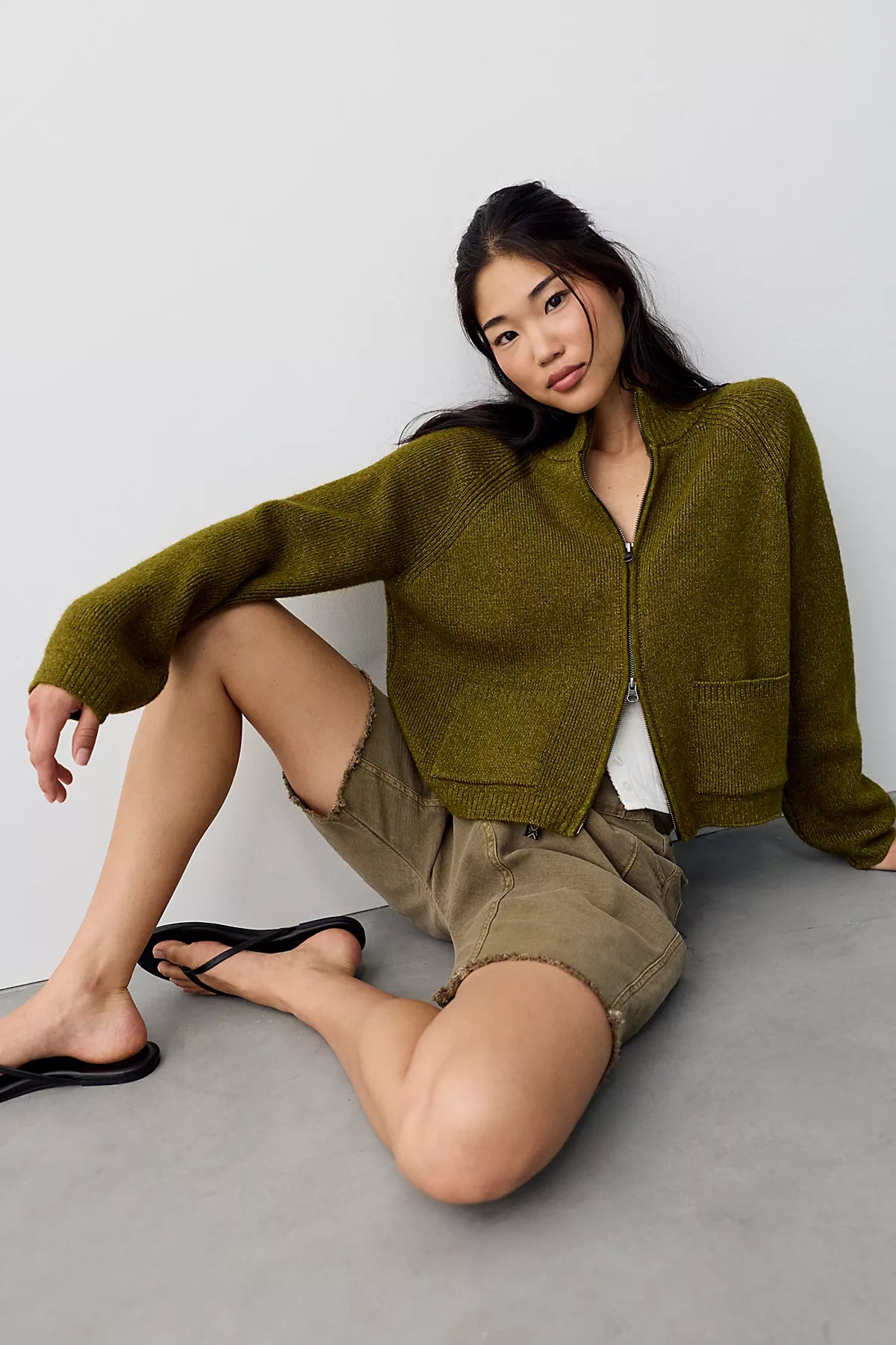 We The Free On It Zip-Up Cardigan