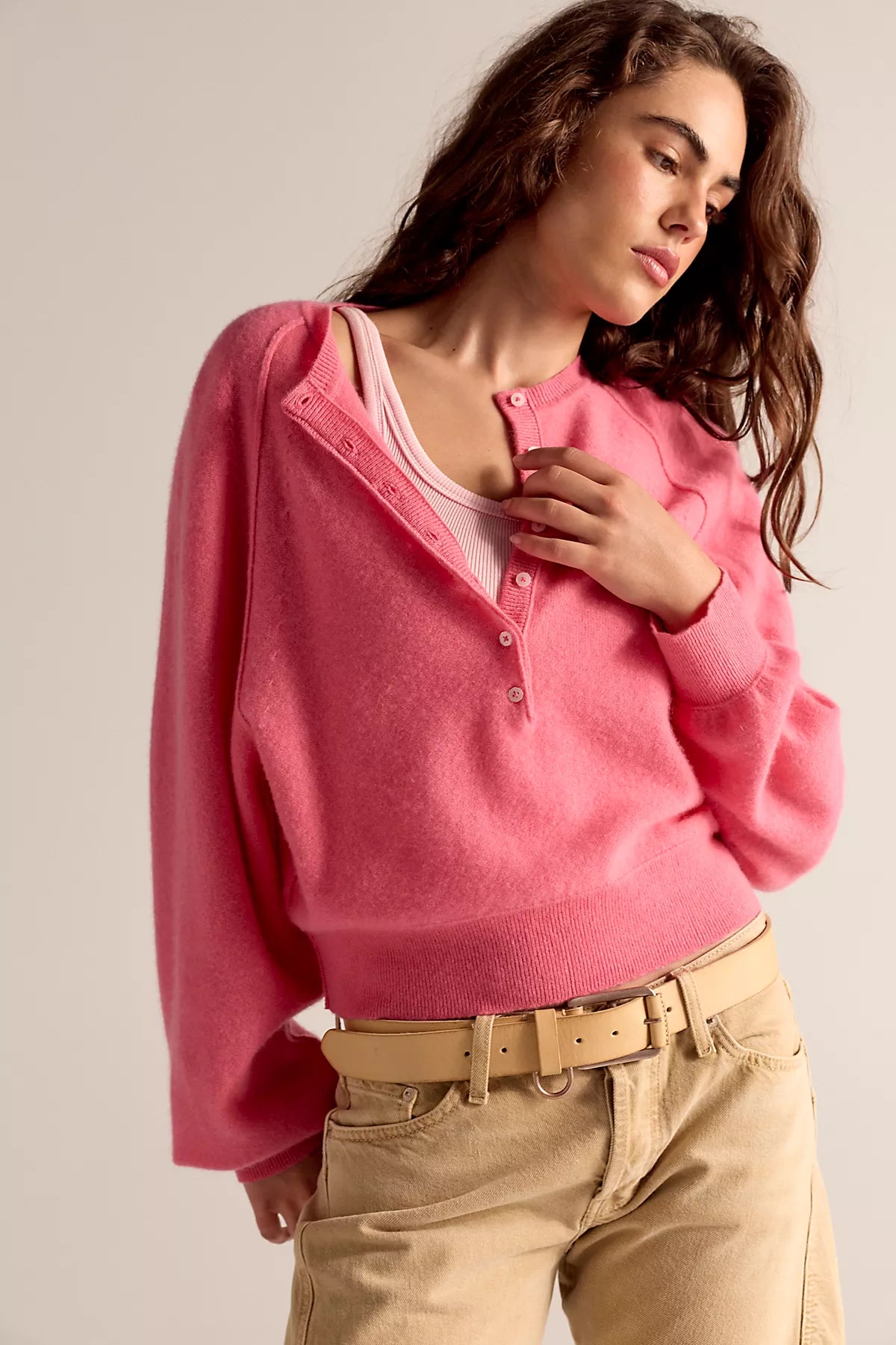 Porta Cashmere Henley Sweater