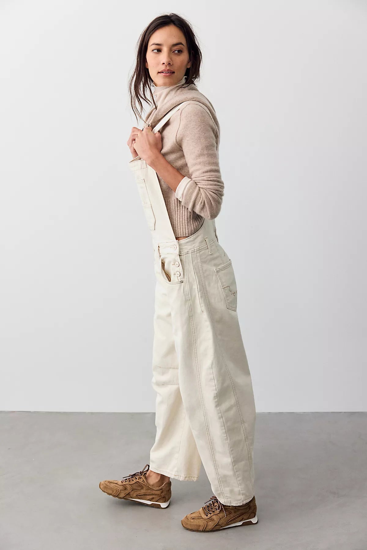 We The Free Good Luck Barrel Overalls
