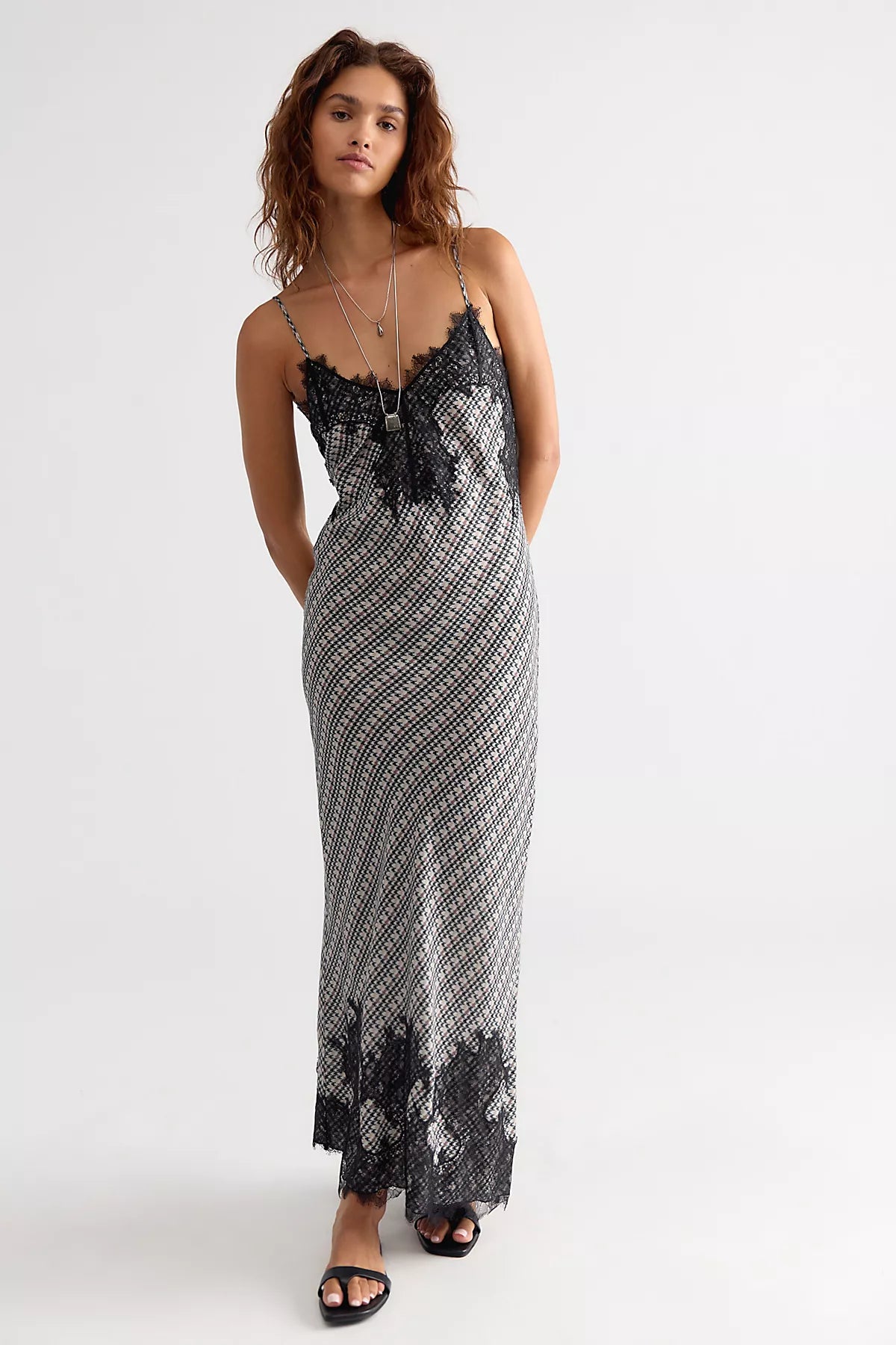 Check Me Out Column Slip Dress