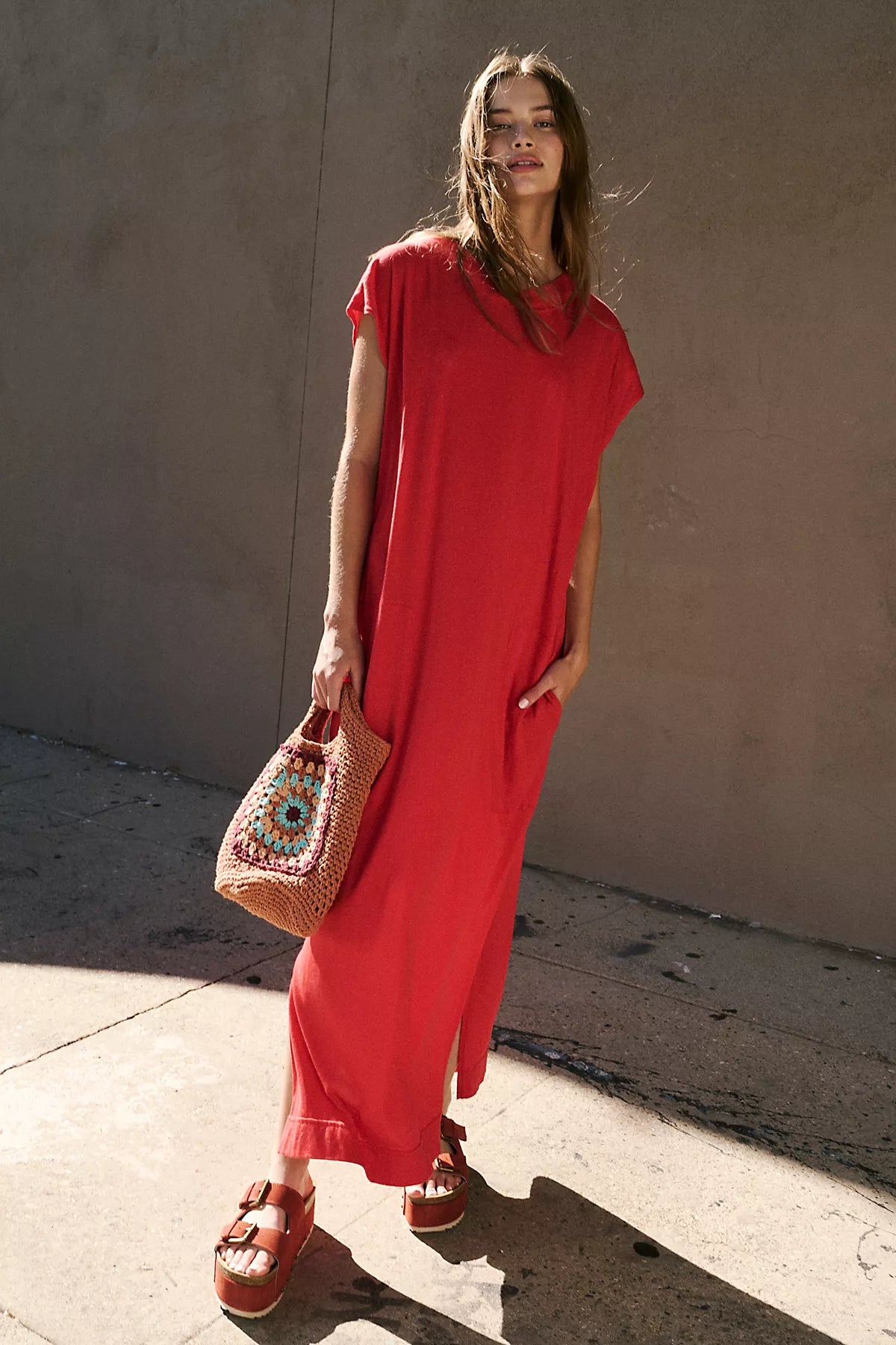 All Day Long Midi T-Shirt Dress