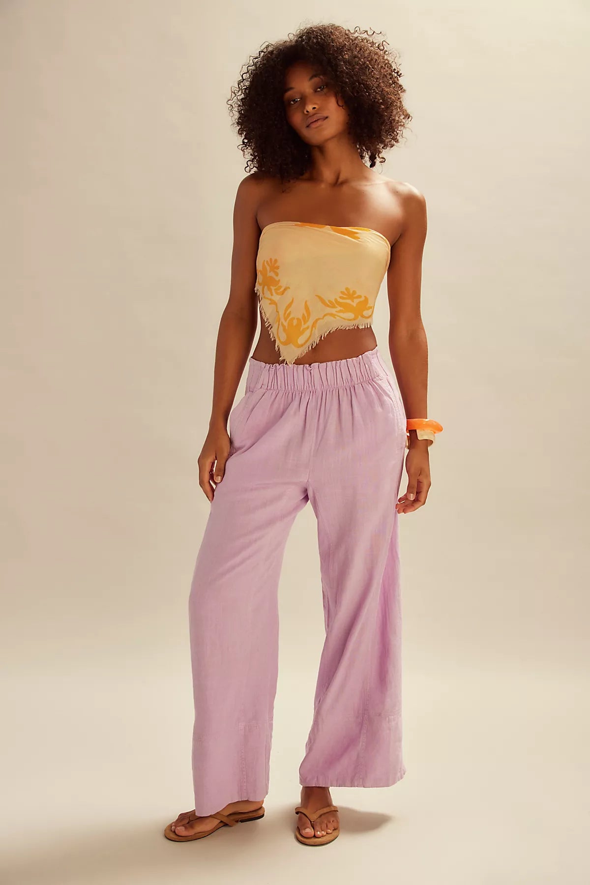 Day's End Linen Pull-On Pants