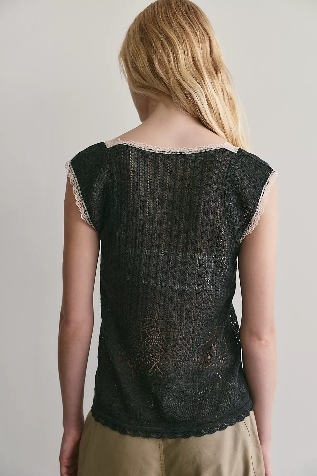 Anna Sui Lace Knit Camisole