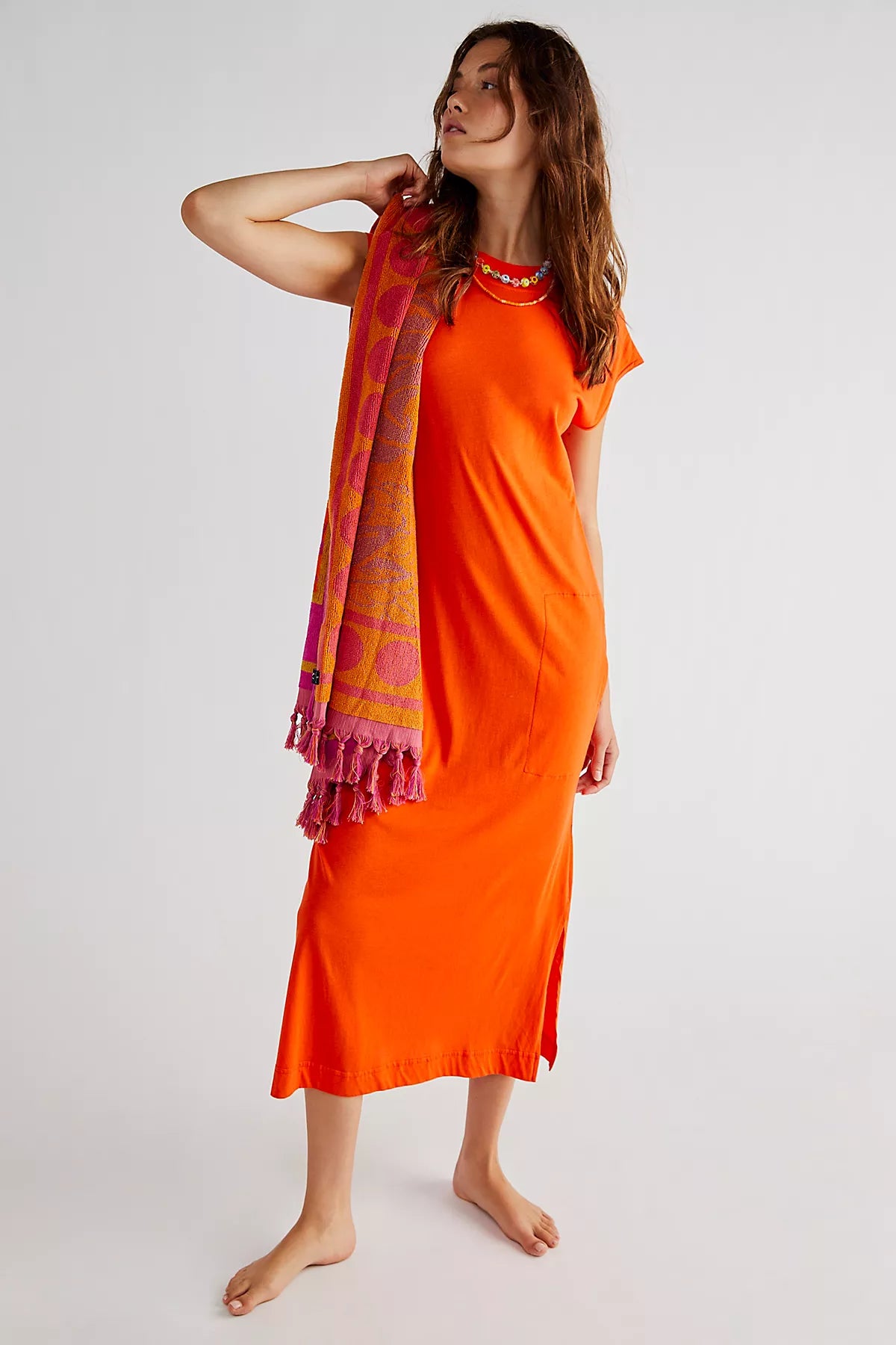 All Day Long Midi T-Shirt Dress