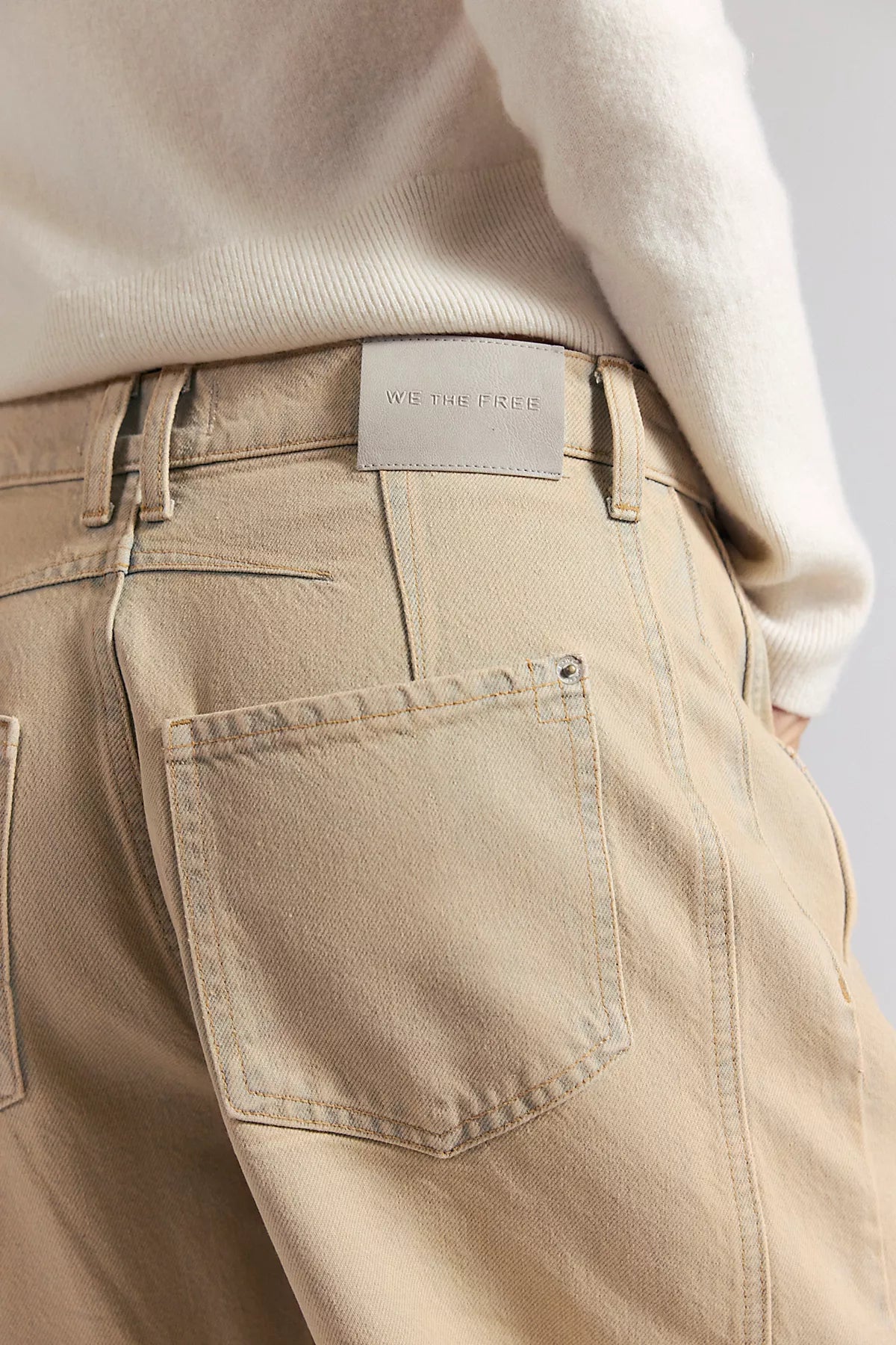 We The Free Good Luck Mid-Rise Barrel Jeans