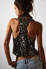 Faye Shine Embellished Vest