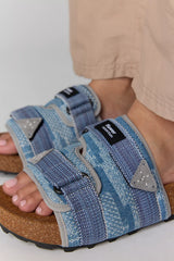 Arden Patchwork Slide Sandals