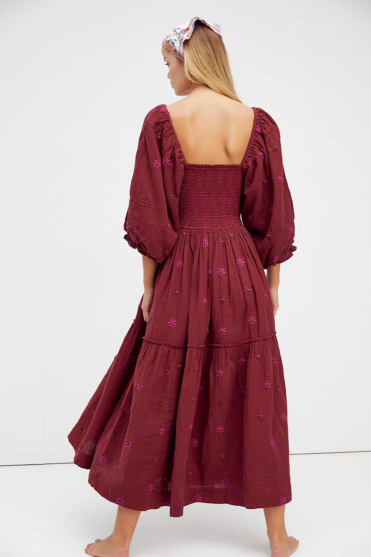 Dahlia Embroidered Maxi Dress