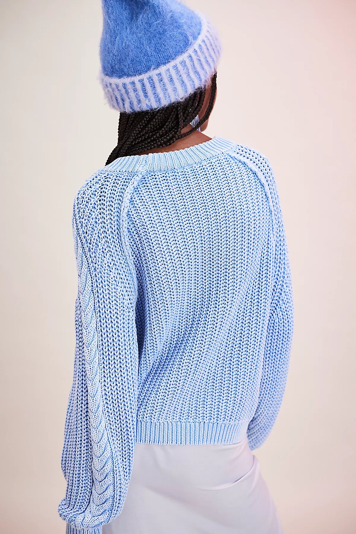 Frankie Cable Knit Cotton Sweater