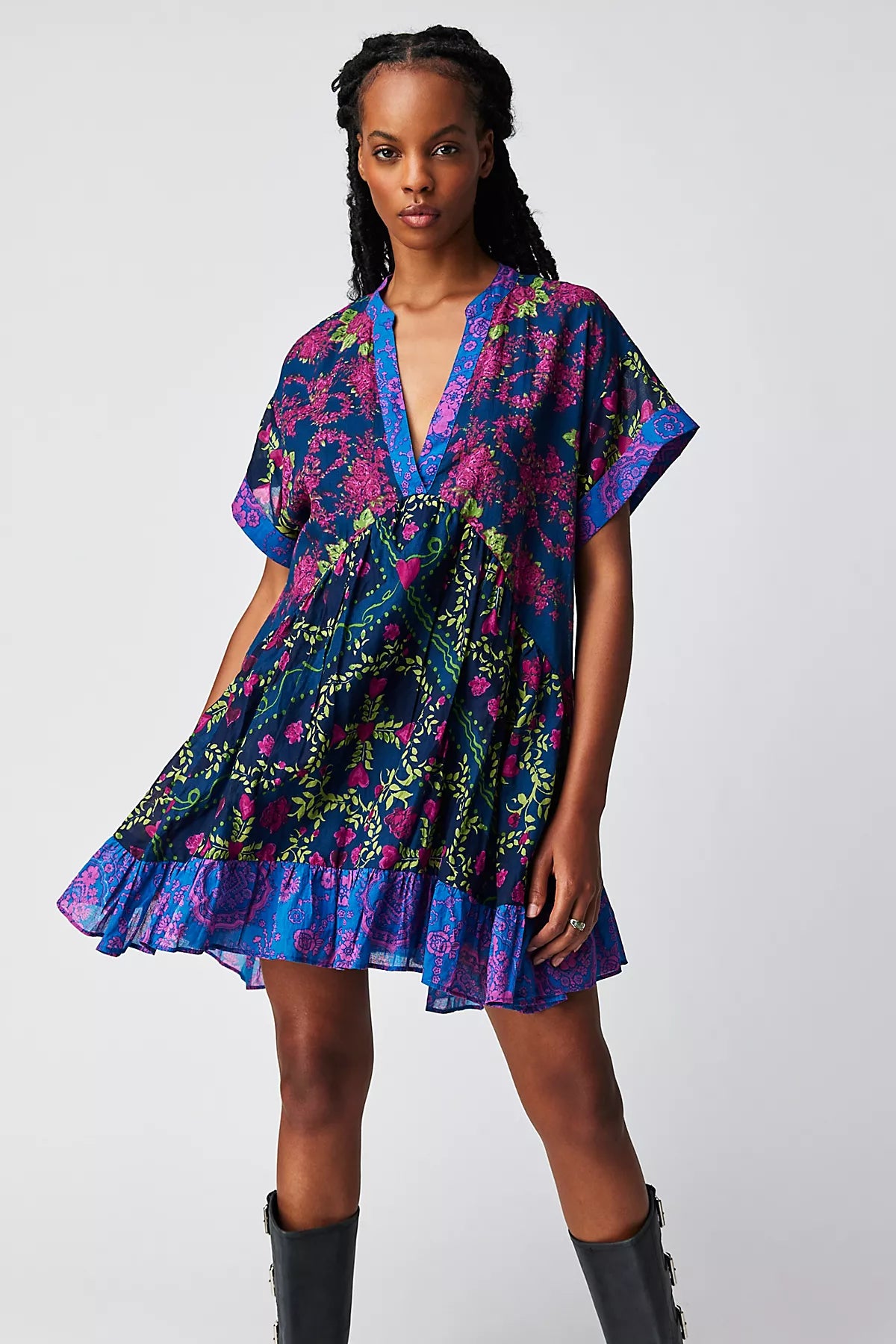 Agnes Printed Mini Dress