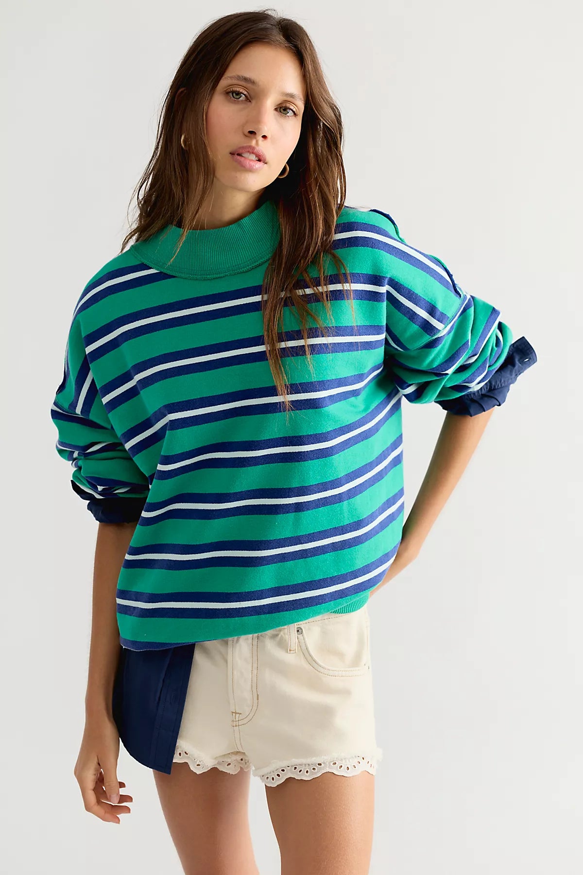Palm Springs Striped Pullover
