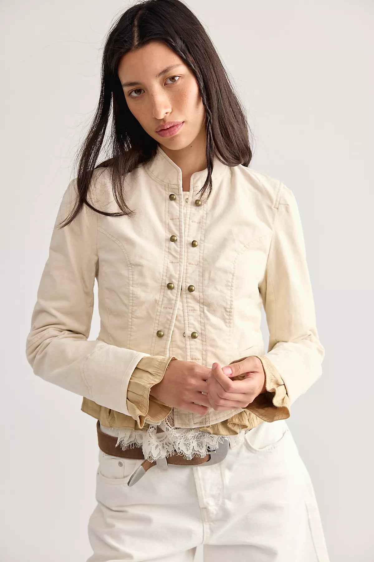 Cloud Nine Ruffle Band Jacket