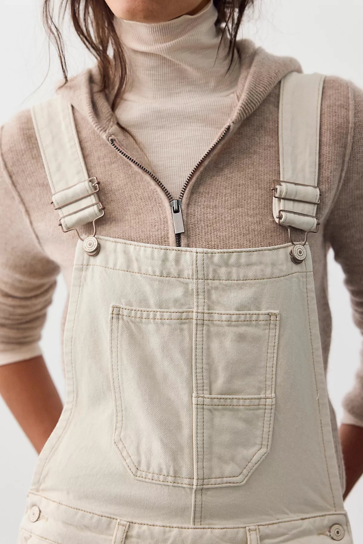 We The Free Good Luck Barrel Overalls