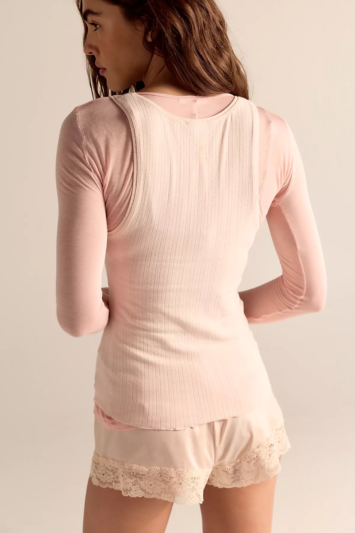 Fresh In Love Pointelle Scoop Neck Tank