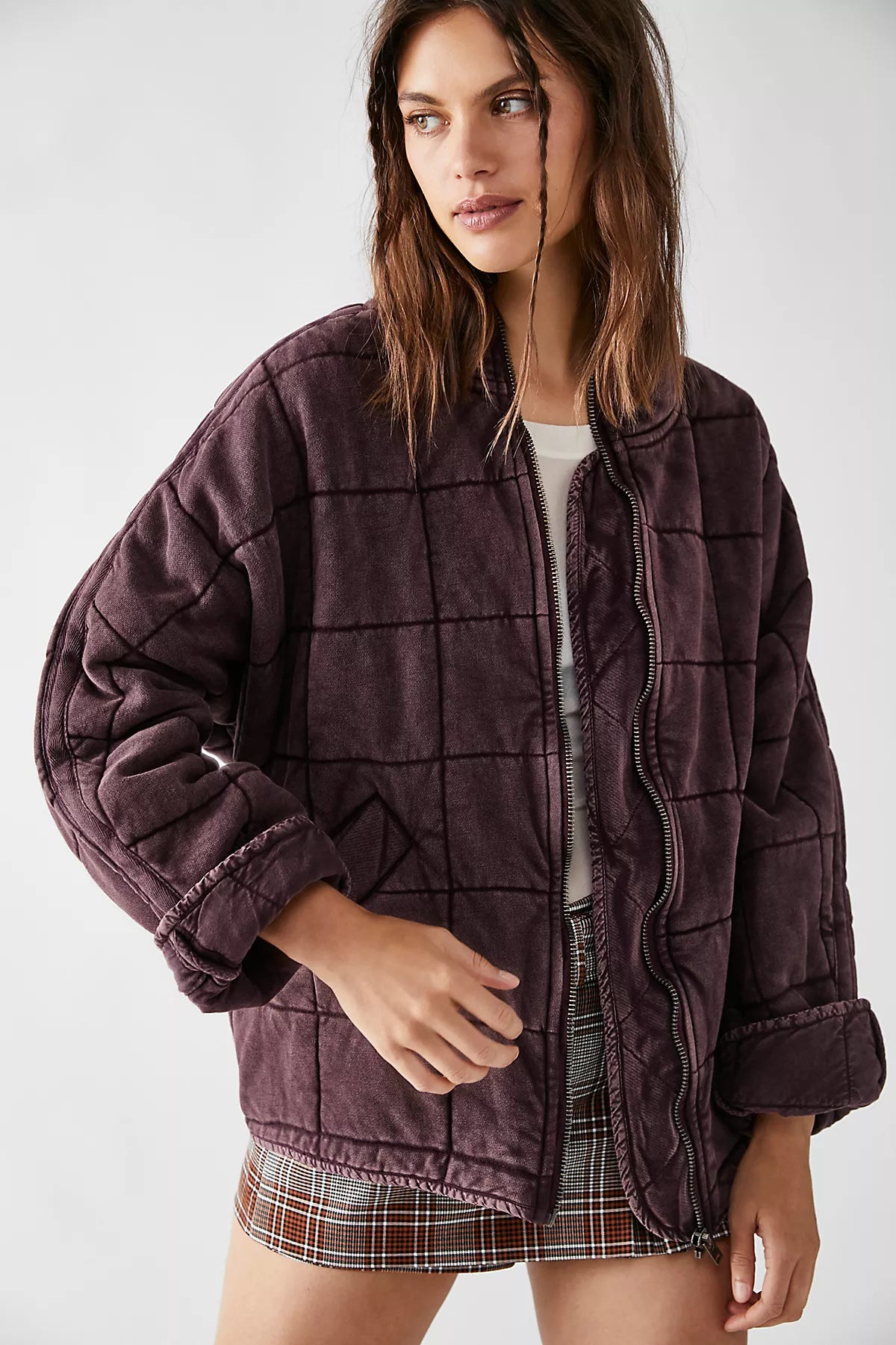 Dolman Quilted Knit Jacket