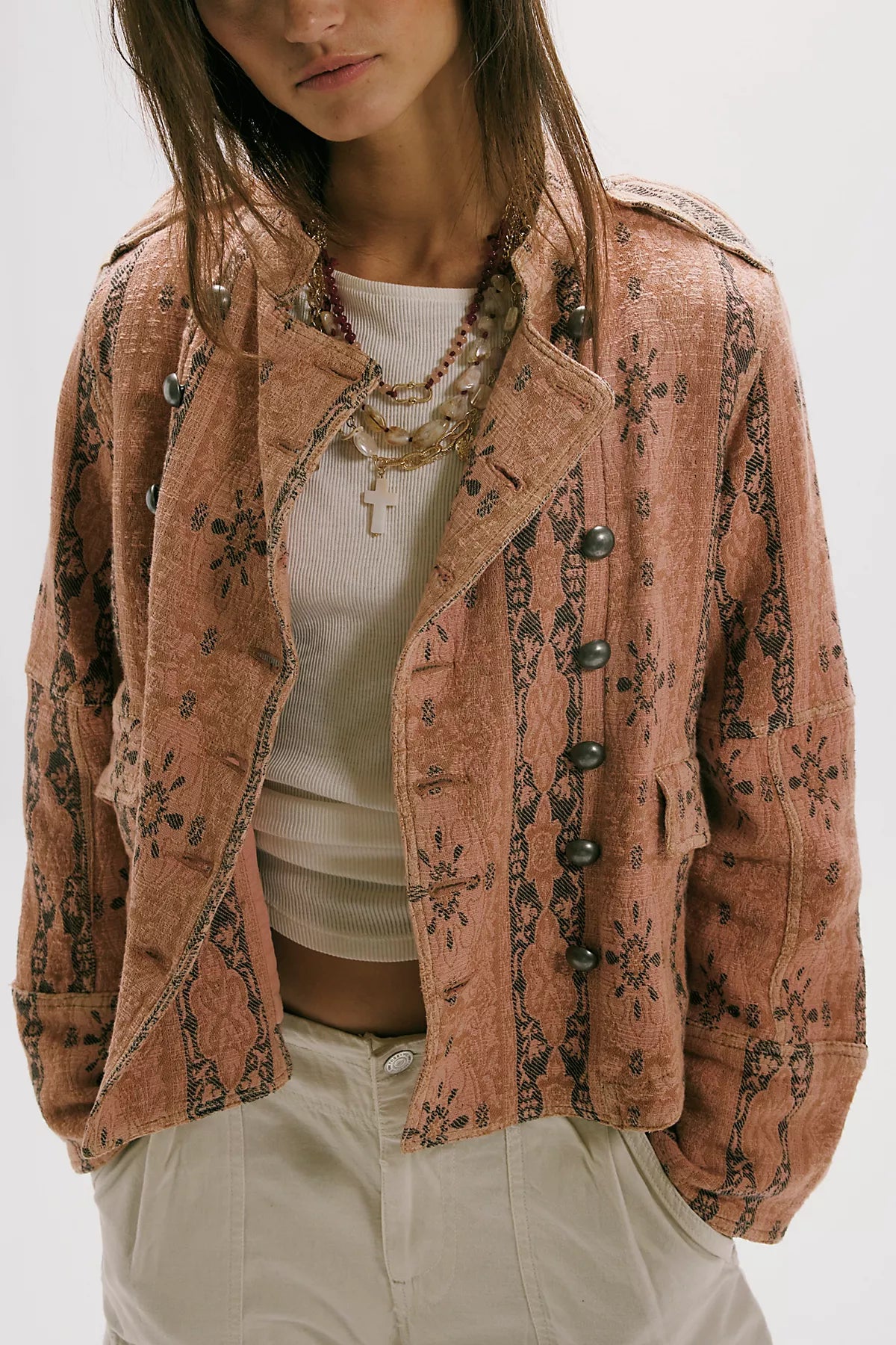 Lotty Jacquard Band Jacket