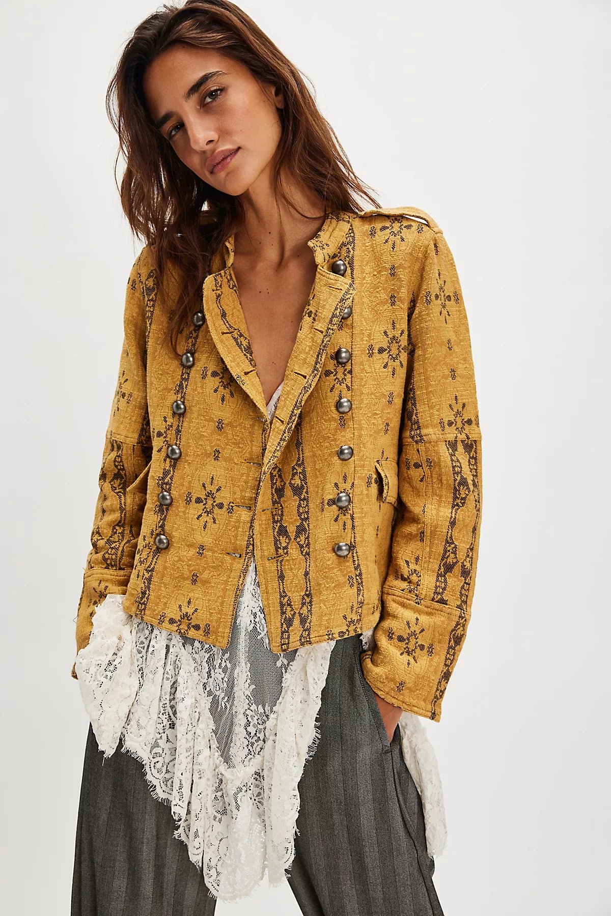 Lotty Jacquard Band Jacket