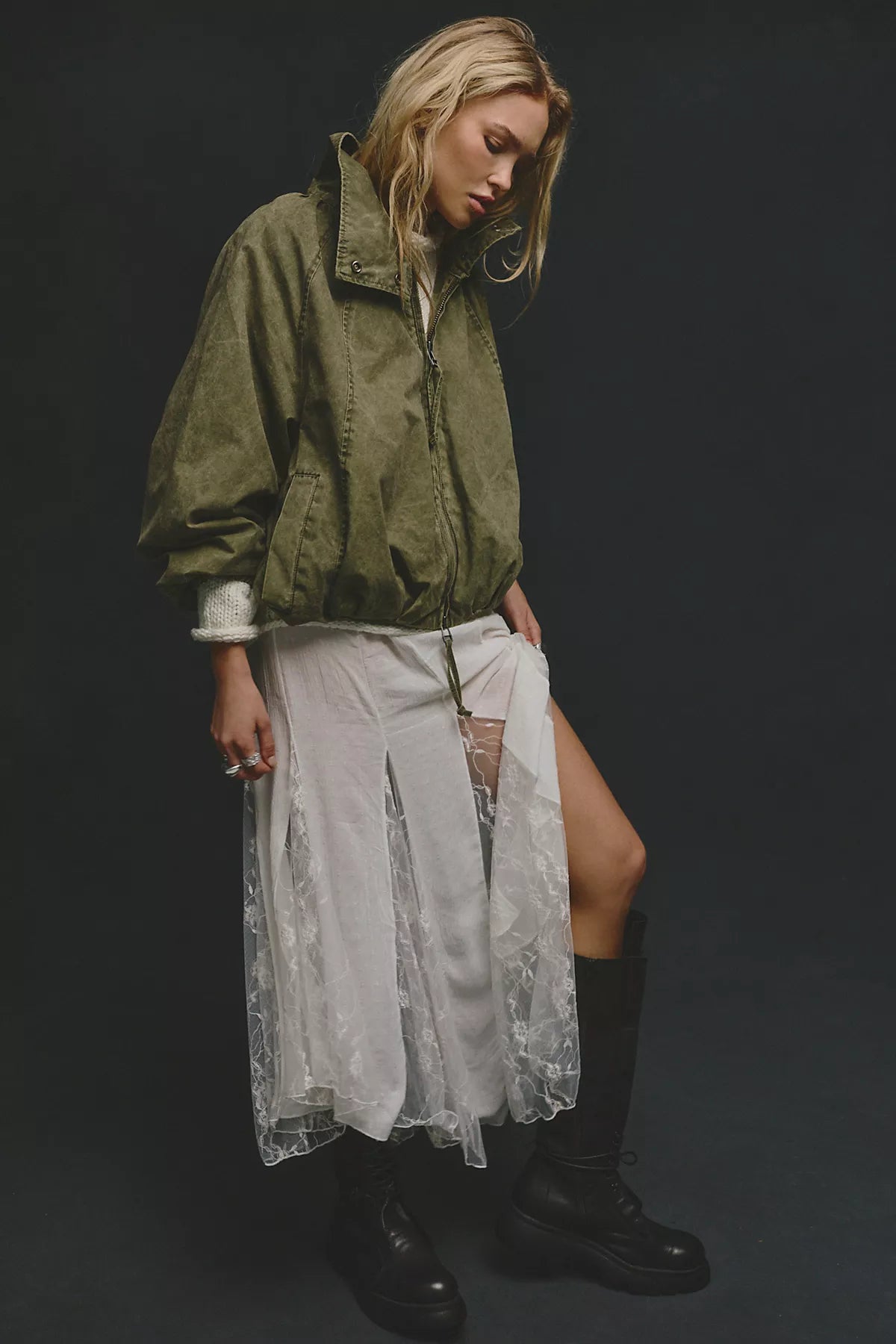 Chelsea Funnel-Neck Jacket