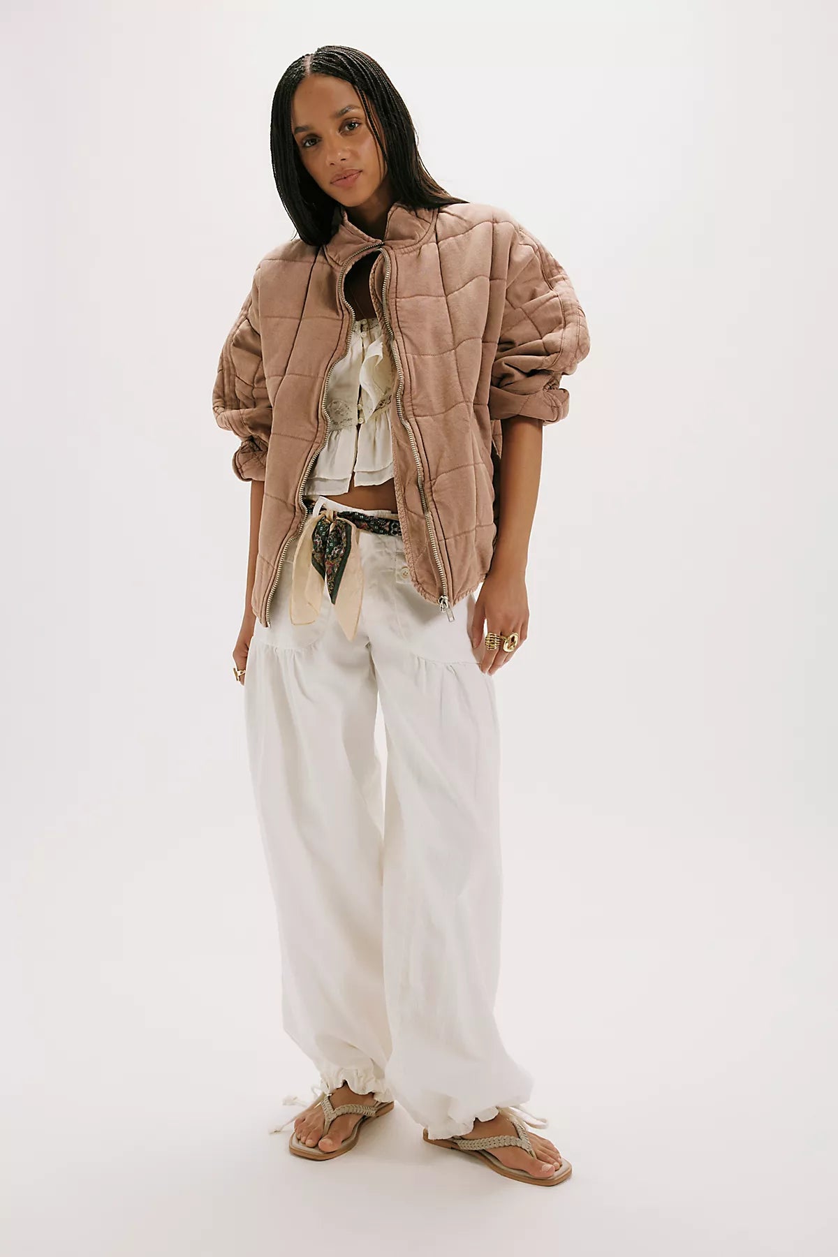 Dolman Quilted Knit Jacket