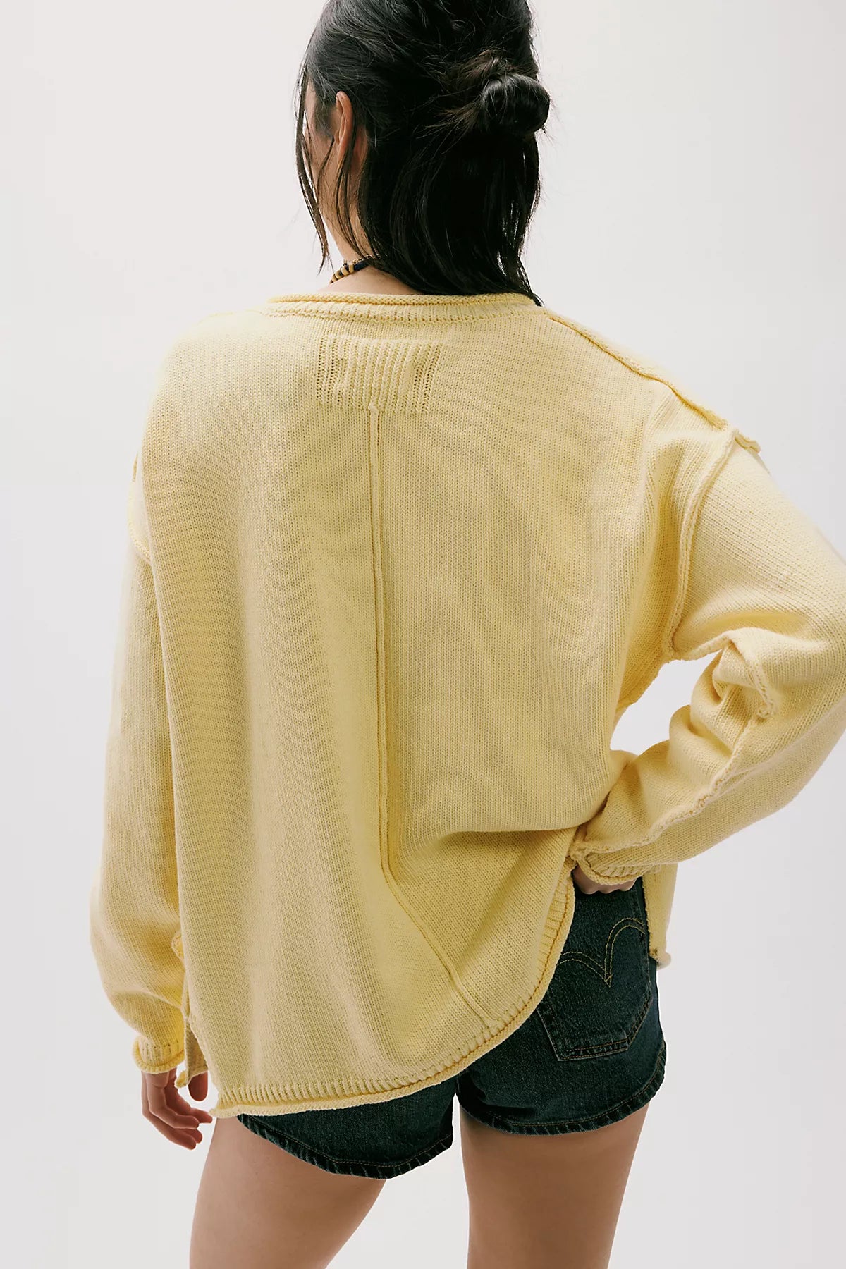 We The Free Ella Roll-Neck Cotton Knit Sweater