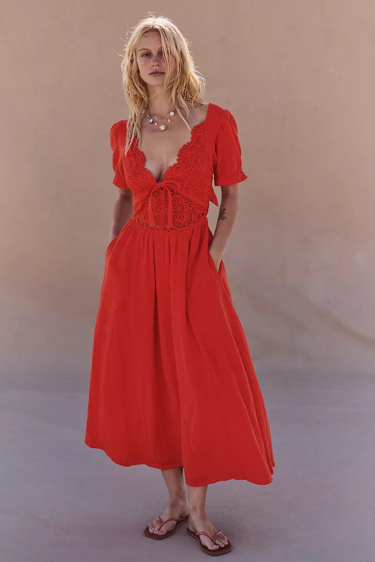 All You Need Is Lace Midi Dress