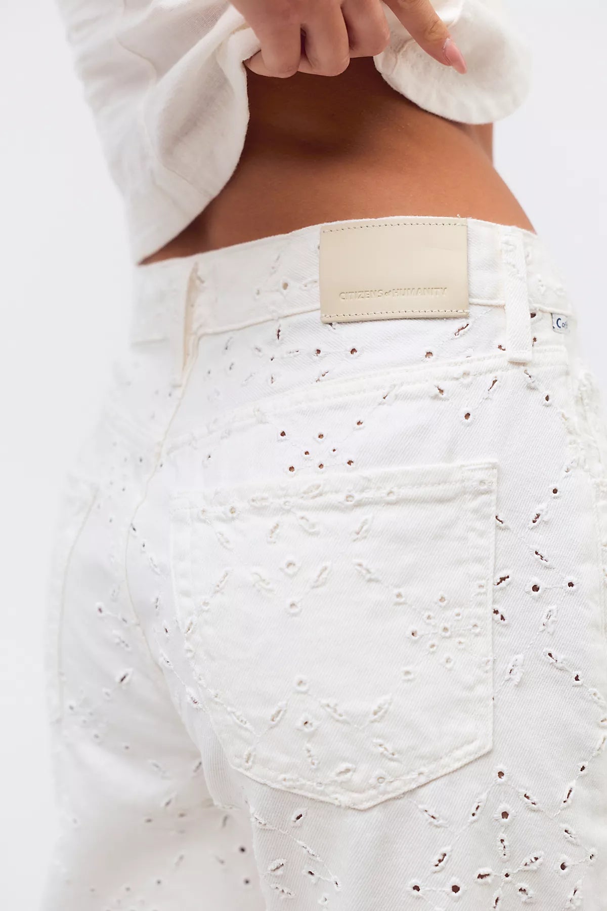 Citizens Of Humanity Cutwork Lindz Easy Straight Jeans