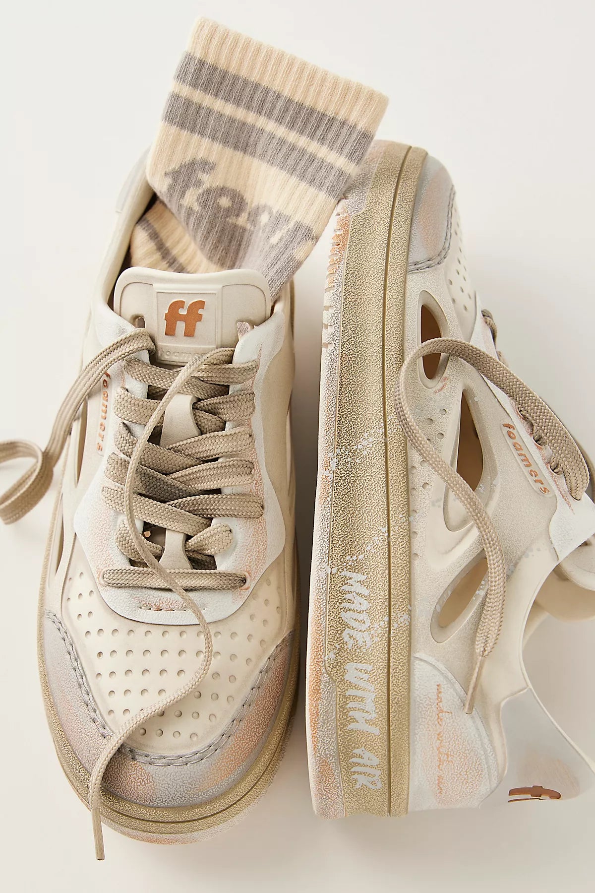 Foamers Icon Distressed Sneakers