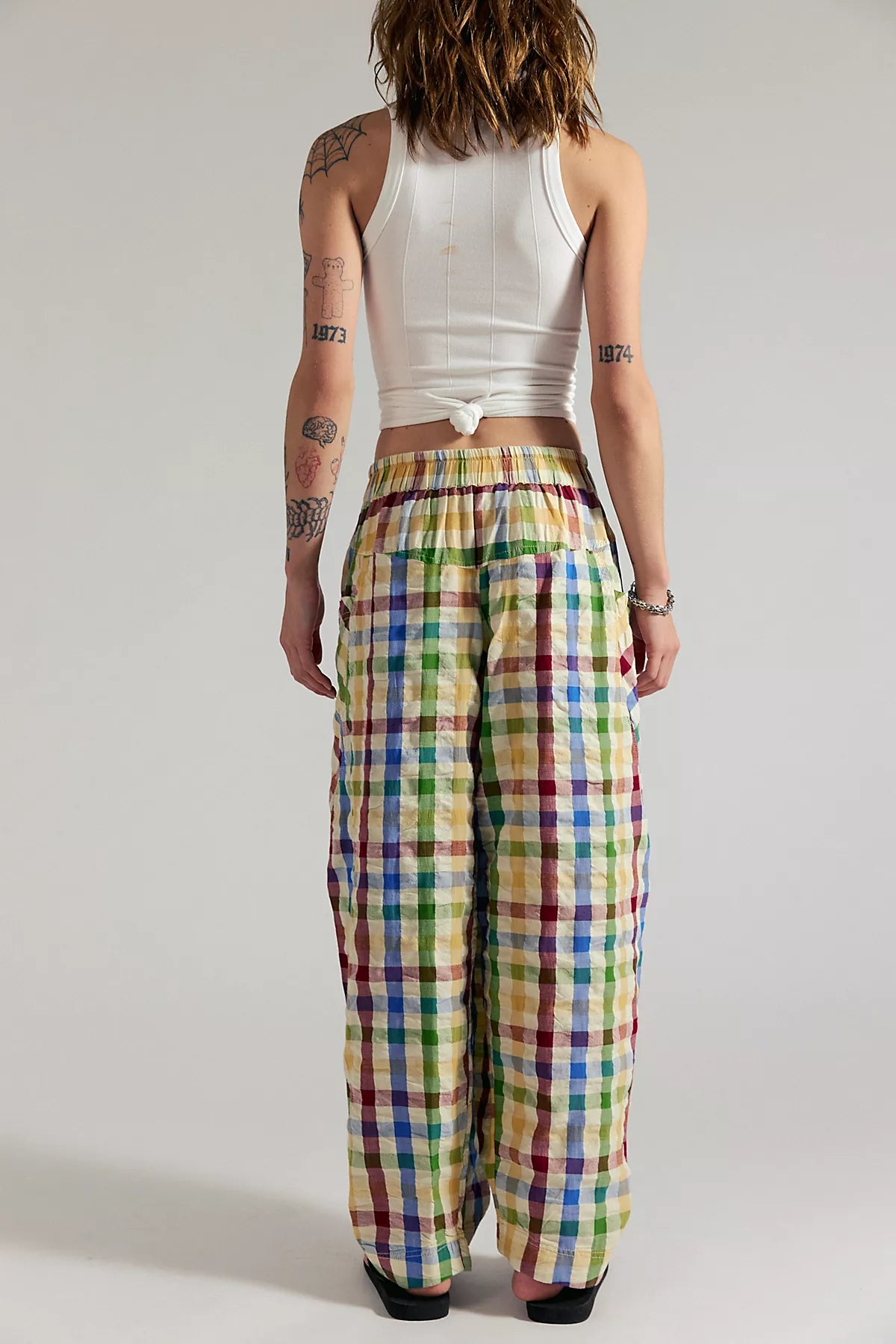 Freehold Gingham Pull-On Pants