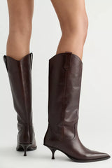 Daisy Slouchy Kitten Heel Boots