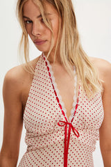 For Love & Lemons Love Dot Midi Dress