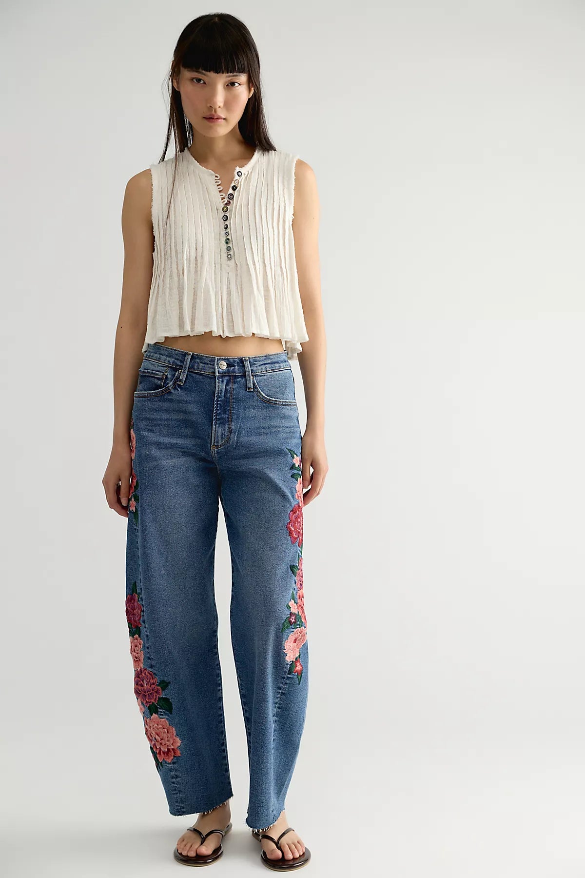 Driftwood Parker Embroidered Jeans