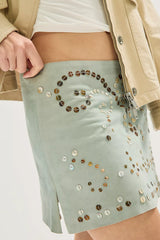 Nigel Preston Grace Suede Mini Skirt