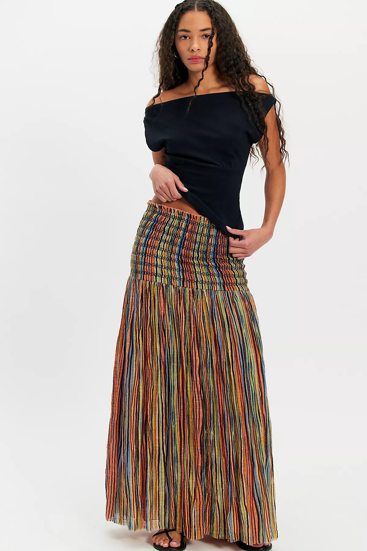 FP One Ravenna Printed Convertible Maxi Skirt