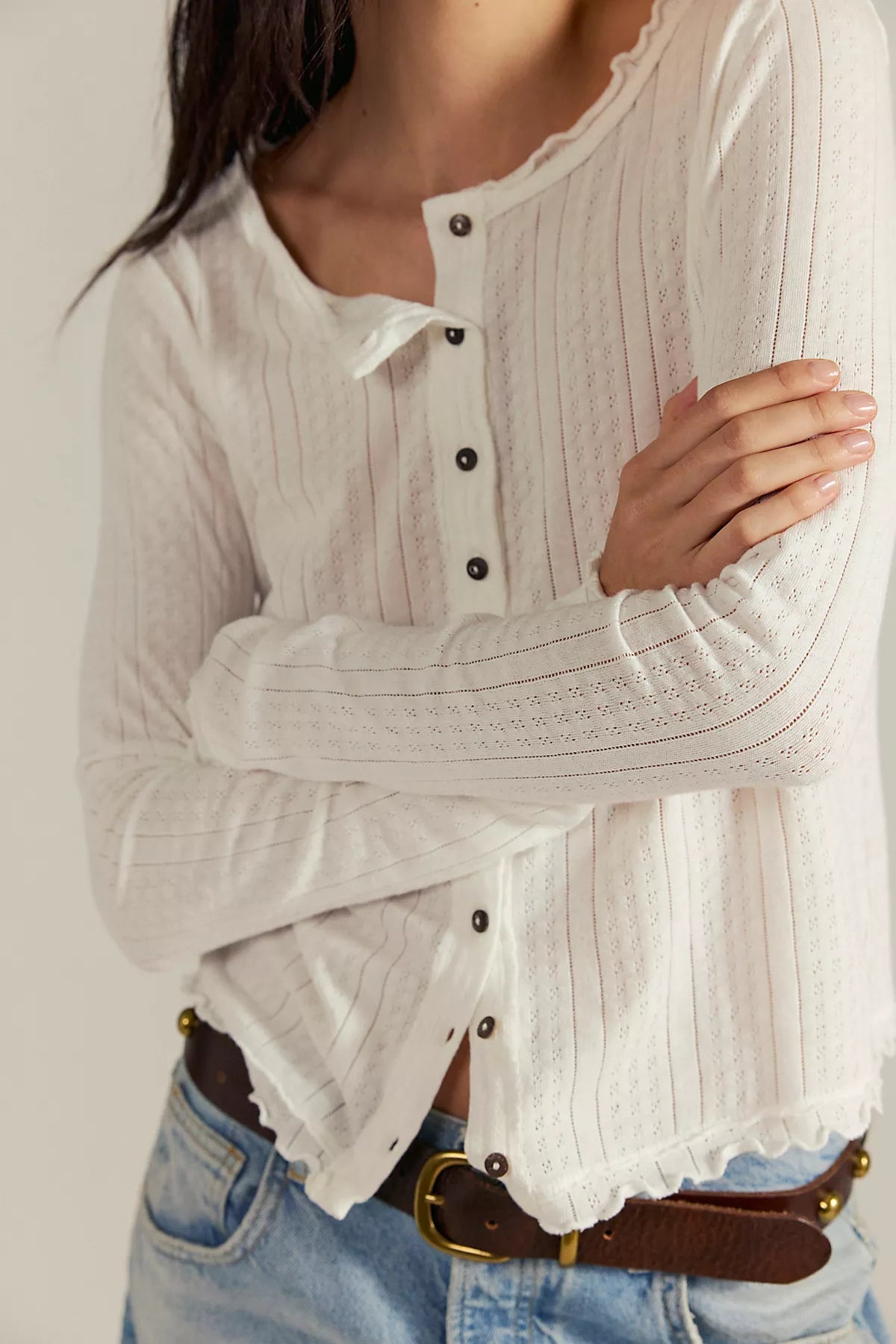 We The Free Penny Pointelle Cardi