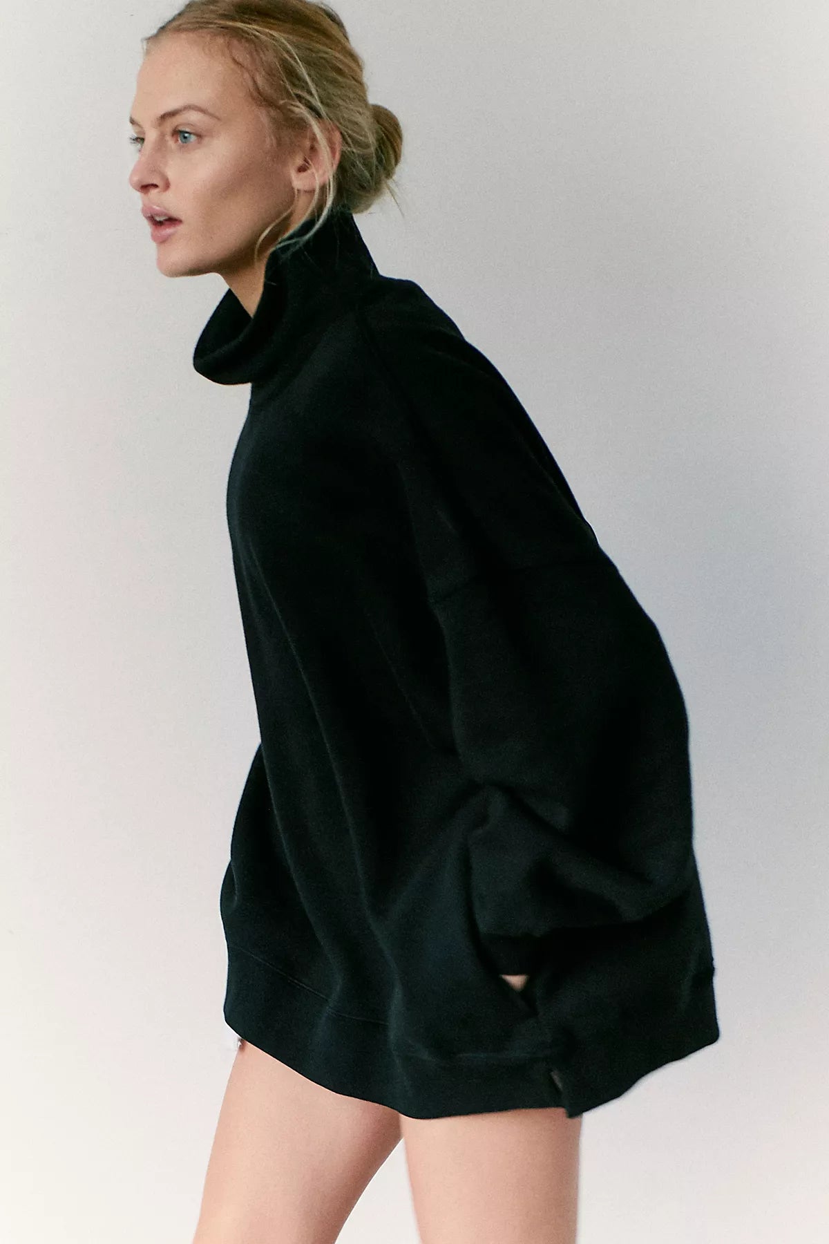 A Cut Above Mock Neck Pullover Sweatshirt
