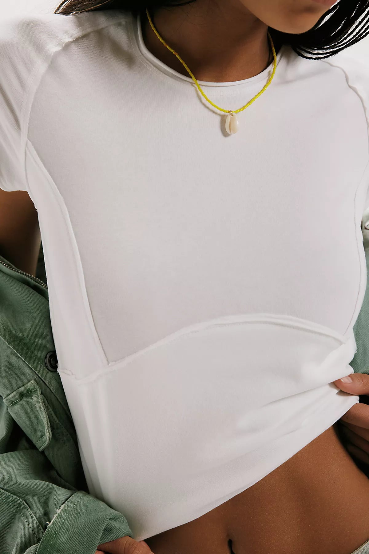 We The Free Protagonist Cropped Cap Sleeve Tee