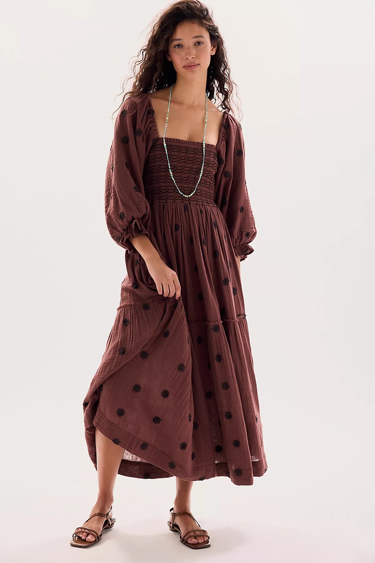 Dahlia Embroidered Maxi Dress