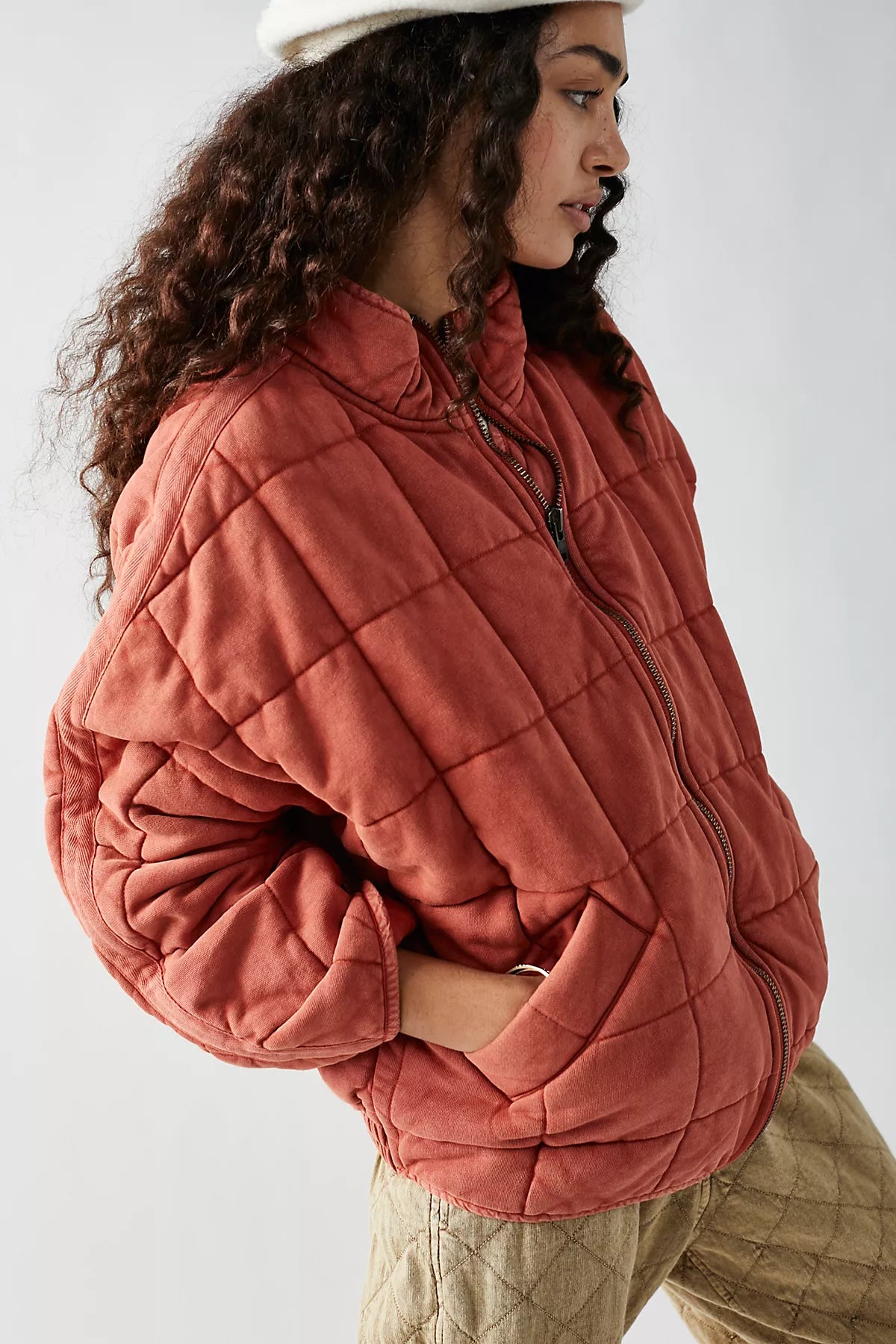 Dolman Quilted Knit Jacket