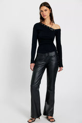 Deadwood Dali Leather Eyelet Pants