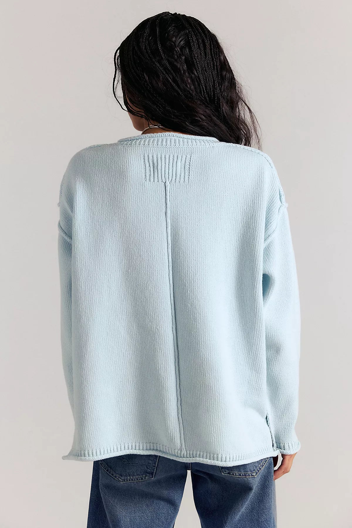 We The Free Ella Roll-Neck Cotton Knit Sweater