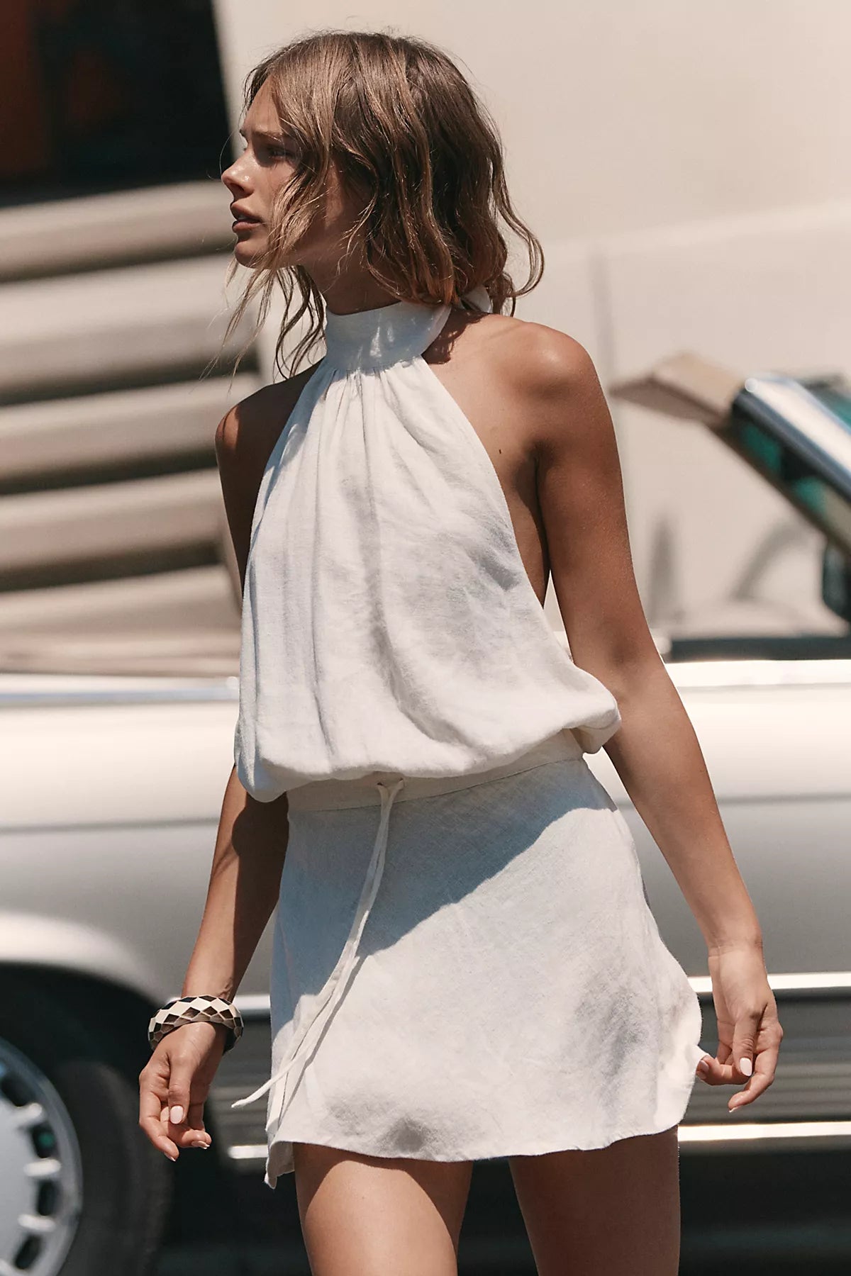 Sandshell Linen Drea Mini Dress