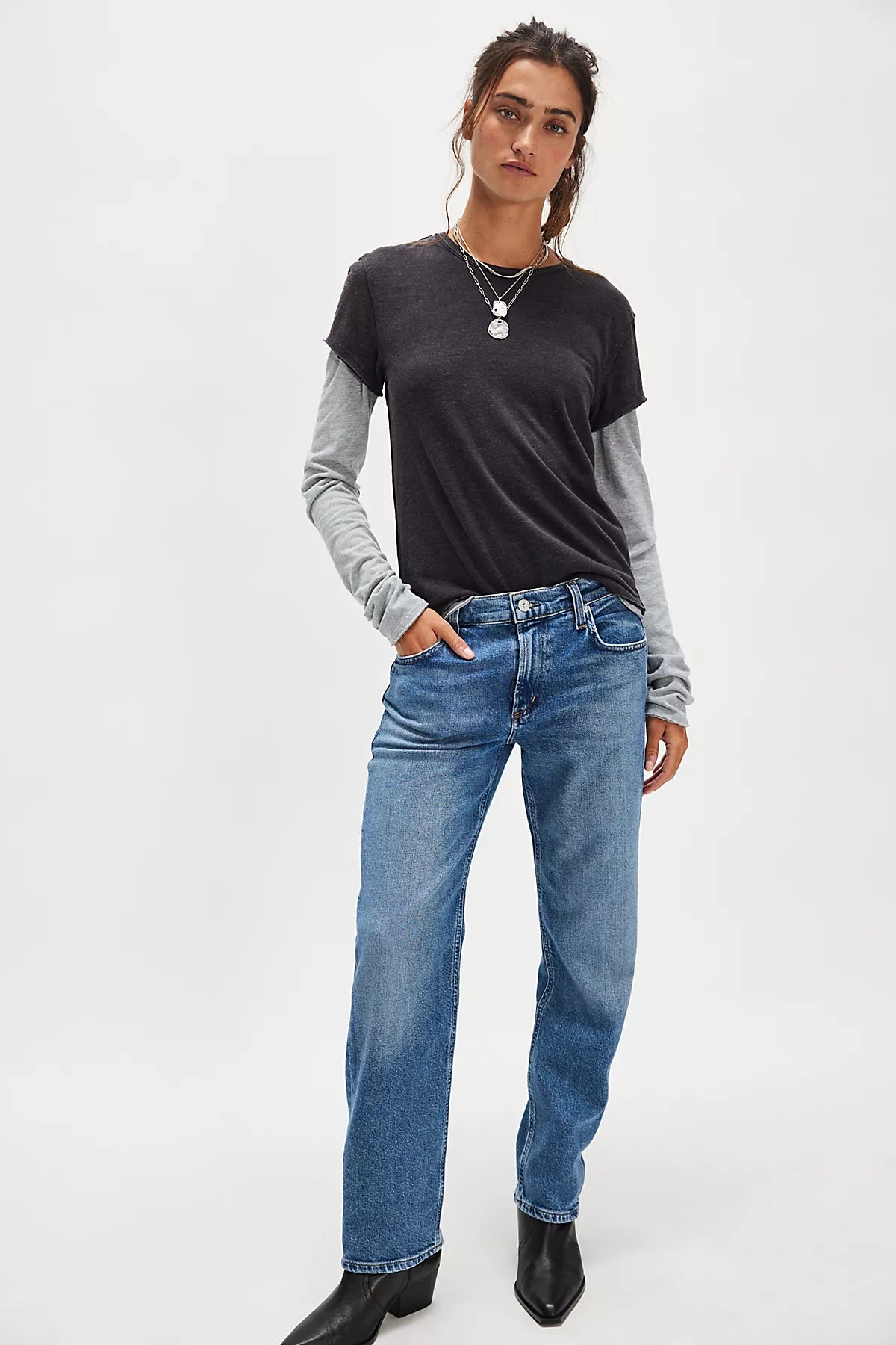 Citizens of Humanity Anissa Low-Rise Straight Leg Jeans