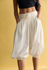 Calle Balloon Crop Pull-On Pants