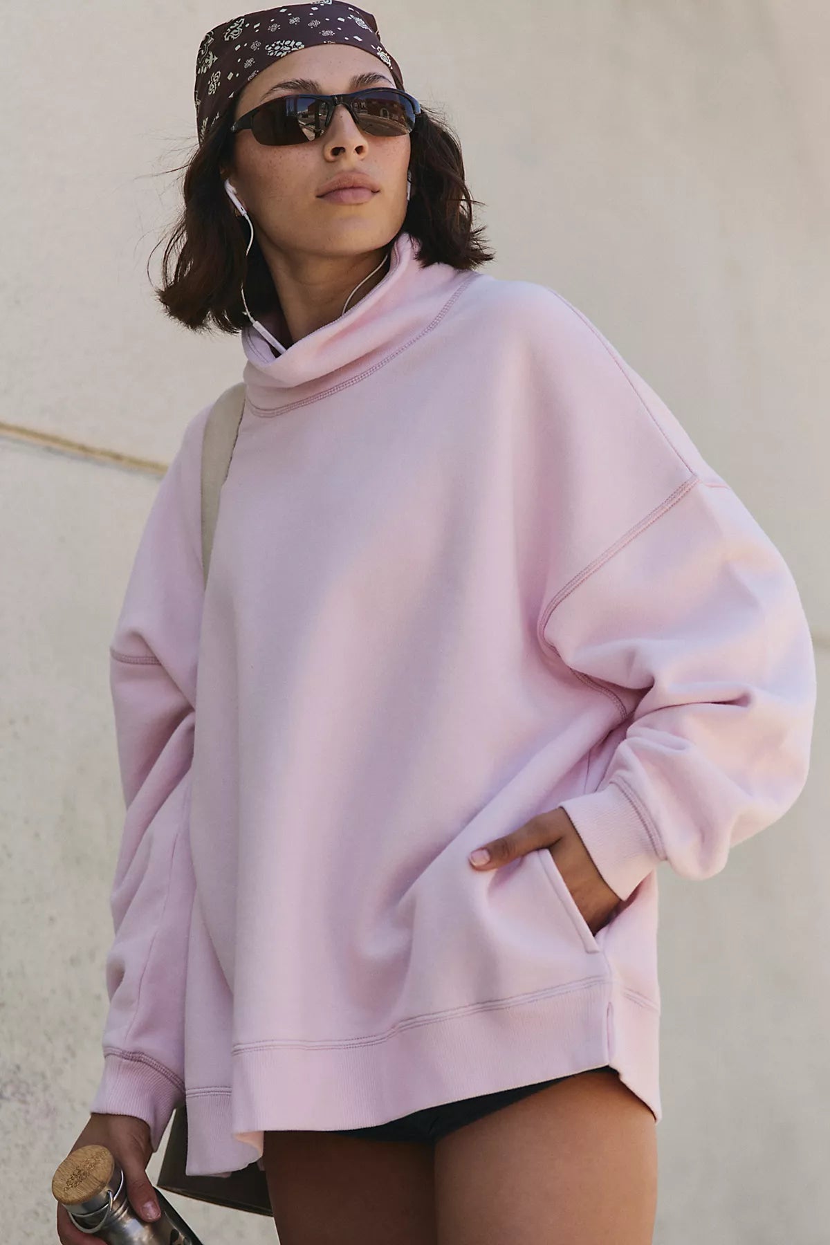A Cut Above Mock Neck Pullover Sweatshirt
