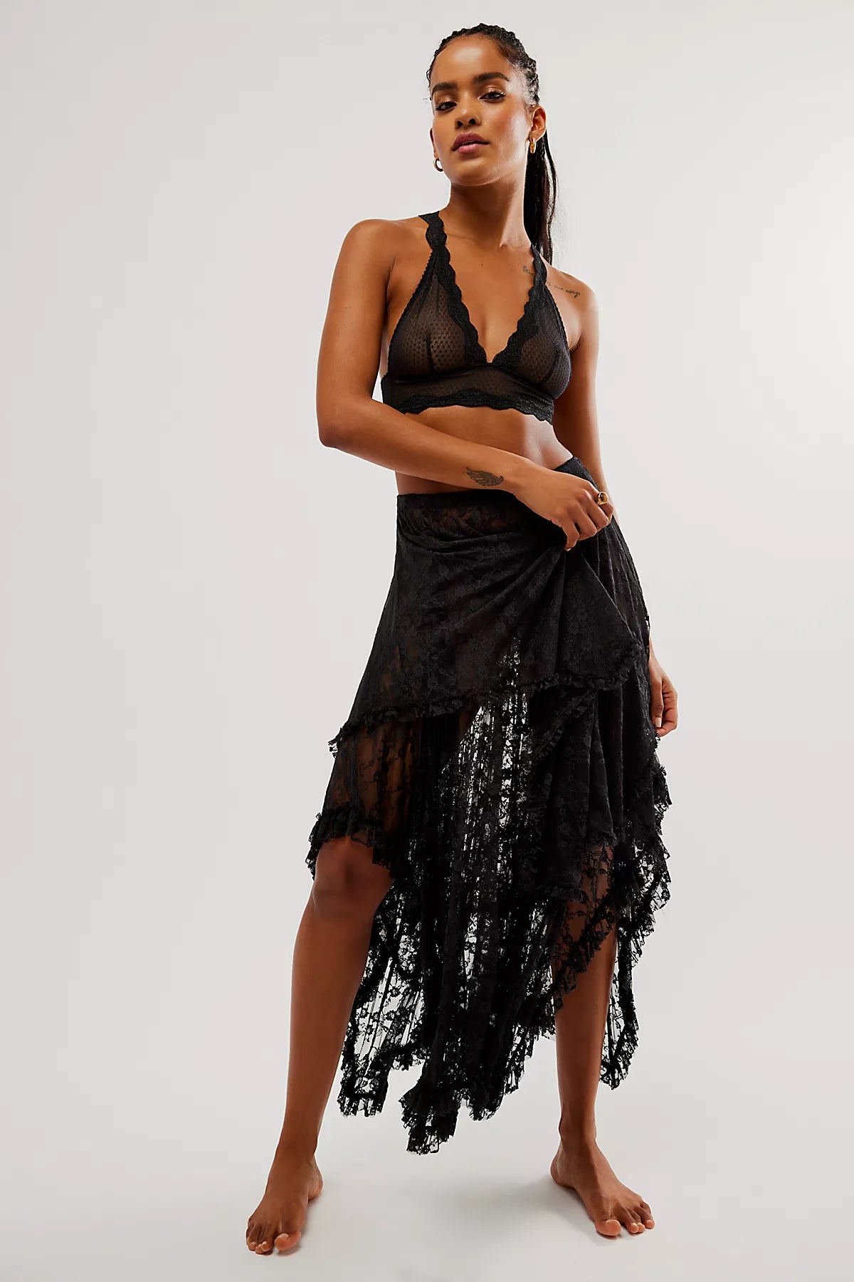 French Courtship Maxi Slip Skirt