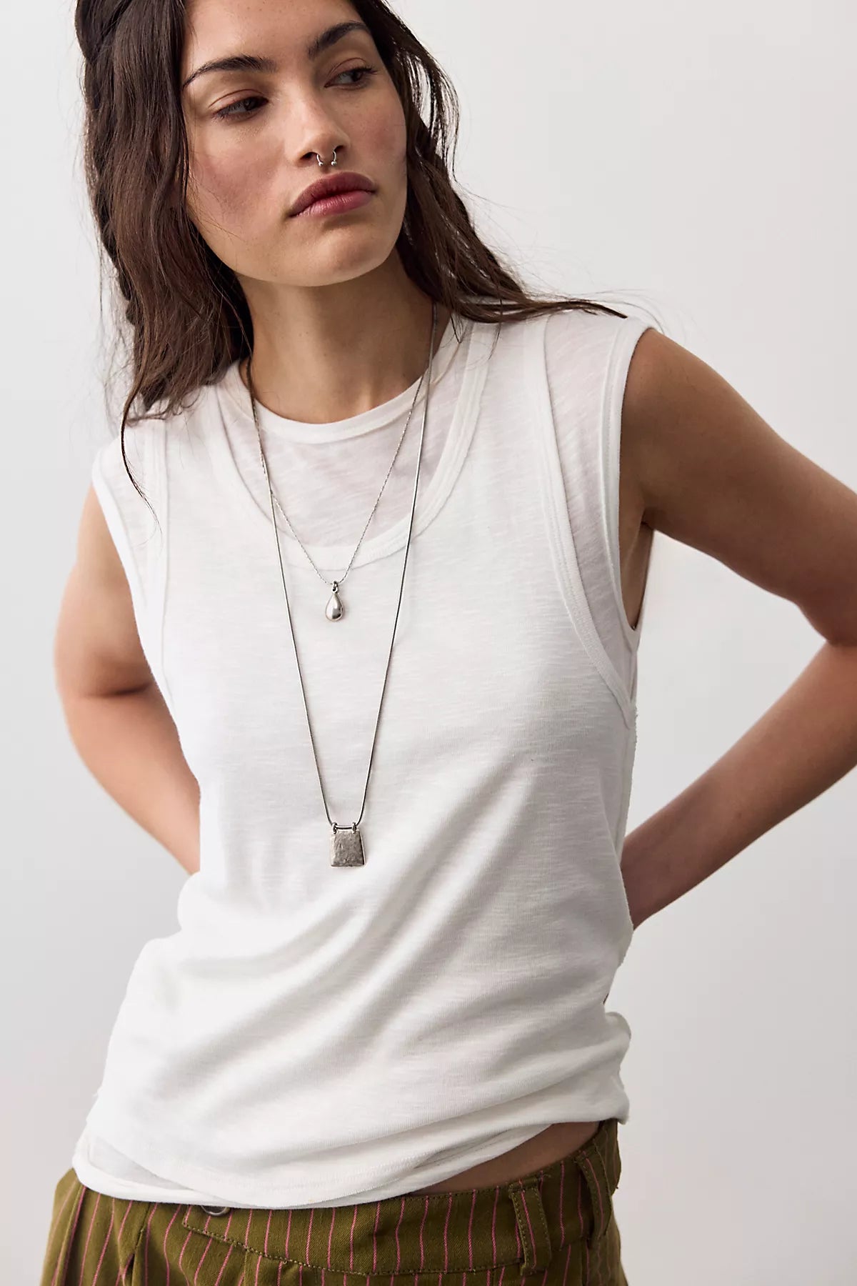 We The Free Tinsley Twofer Short-Sleeve Top