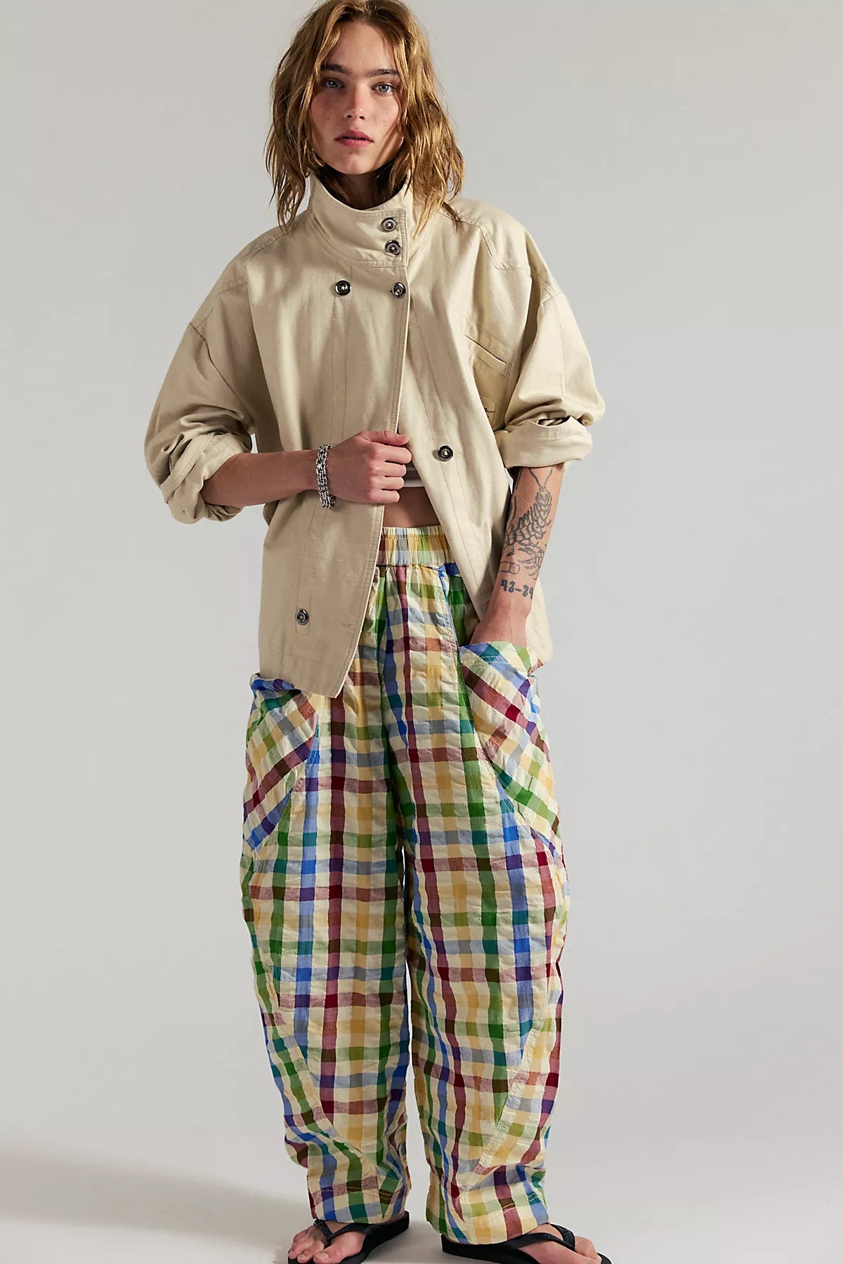 Freehold Gingham Pull-On Pants